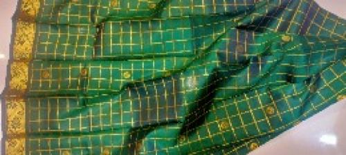 THIRUBHUVANAM HF ZARI SILK SAREE 550 MTS